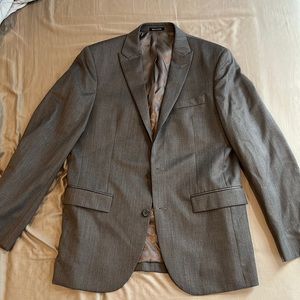 40R Gray Suit Jacket - Slim Fit